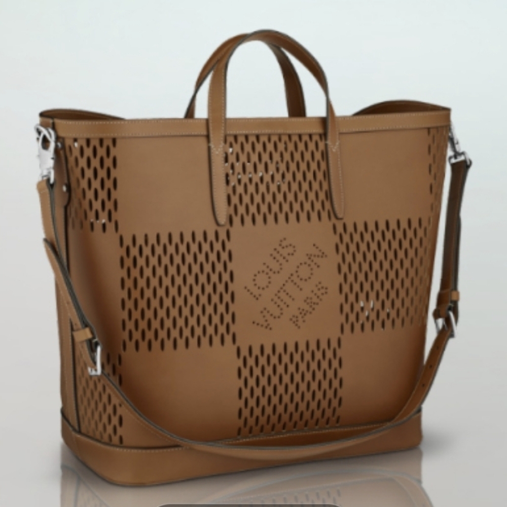 🔥Rare Louis Vuitton Nomade Damier oversized cabas East West Tote